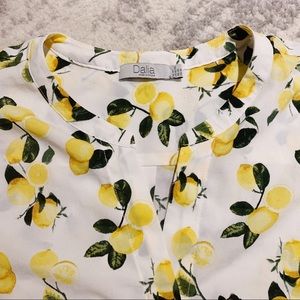 🍋🆕 LEMON BUTTON DOWN TEE 🆕🍋